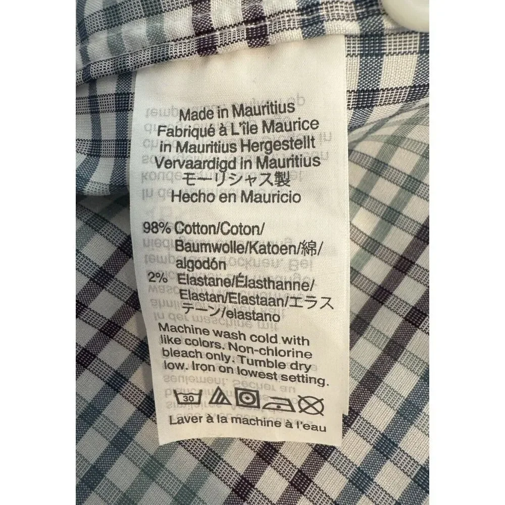 J Crew Ludlow Slim Mens Long Sleeve‎ Button Shirt Plaid 17 35
